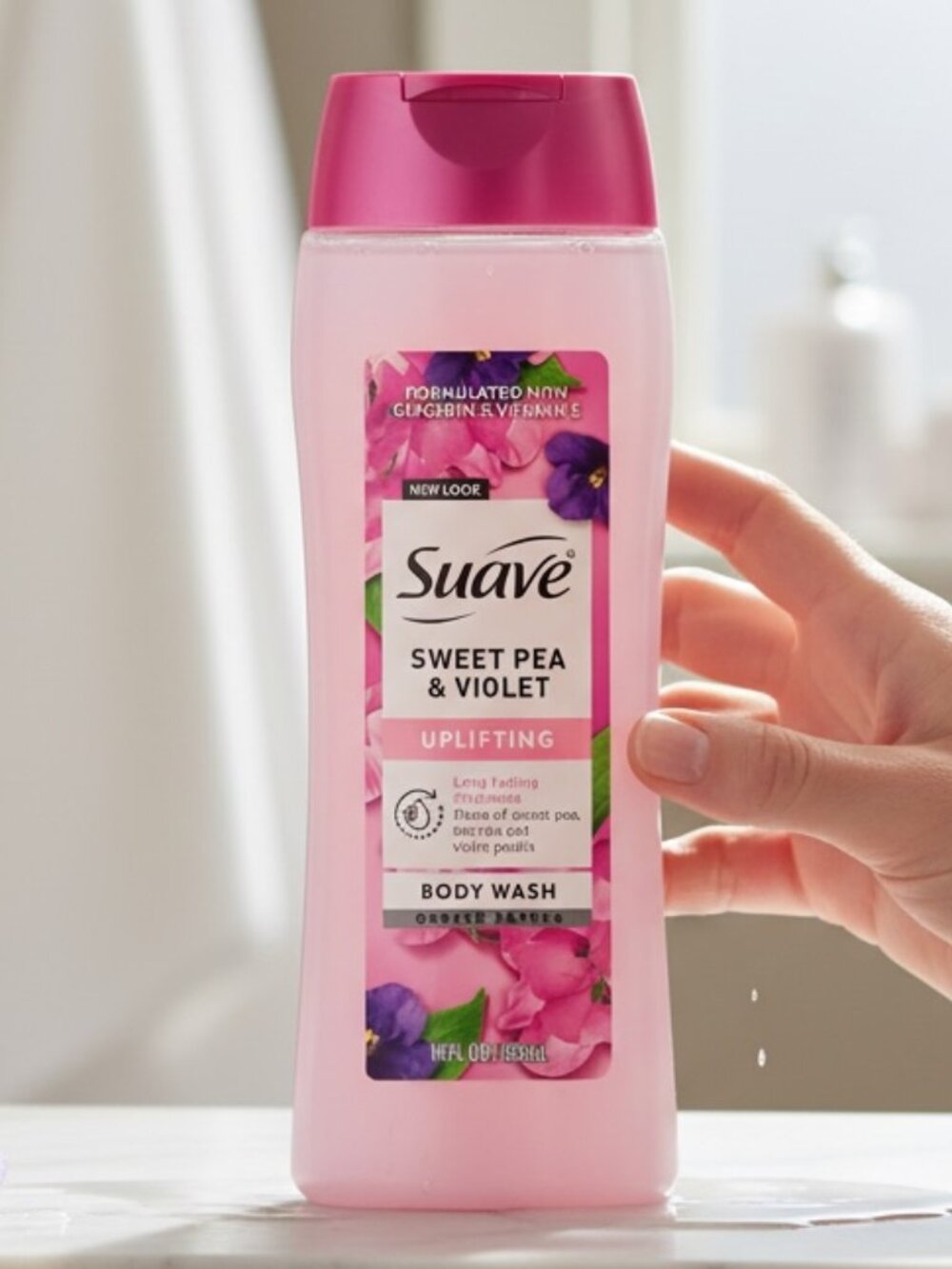 S8: Suave Sweet Pea & Violet Body Wash (18 fl oz)